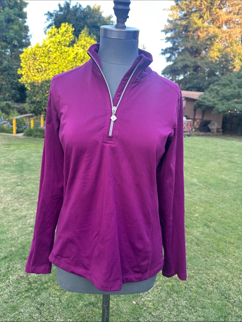 Daily Sports Women's Half-Zip Pullover in Plum